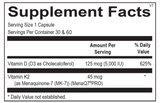 Ortho-Molecular Vitamin K2 with D3